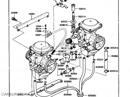 CARBURETOR - KZ305B2 LTD305 1987 USA CALIFORNIA
