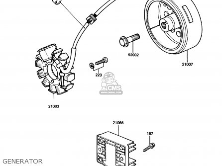 GENERATOR - KZ305B2 LTD305 1987 USA CALIFORNIA