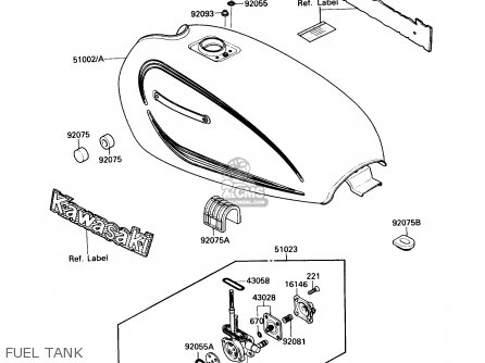 FUEL TANK - KZ305B2 LTD305 1987 USA CALIFORNIA
