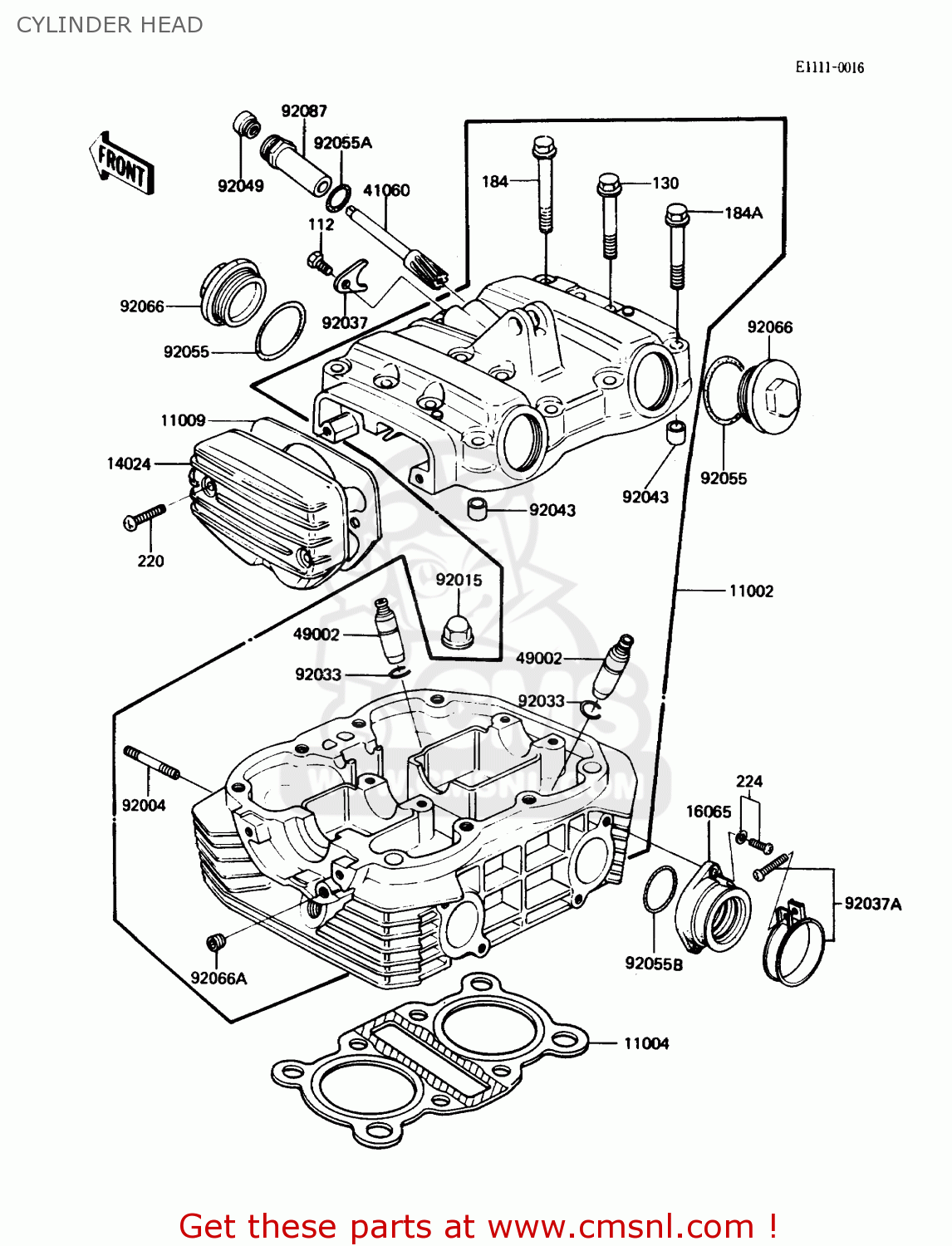 CYLINDER HEAD KZ305B3 LTD305 1988 USA CALIFORNIA