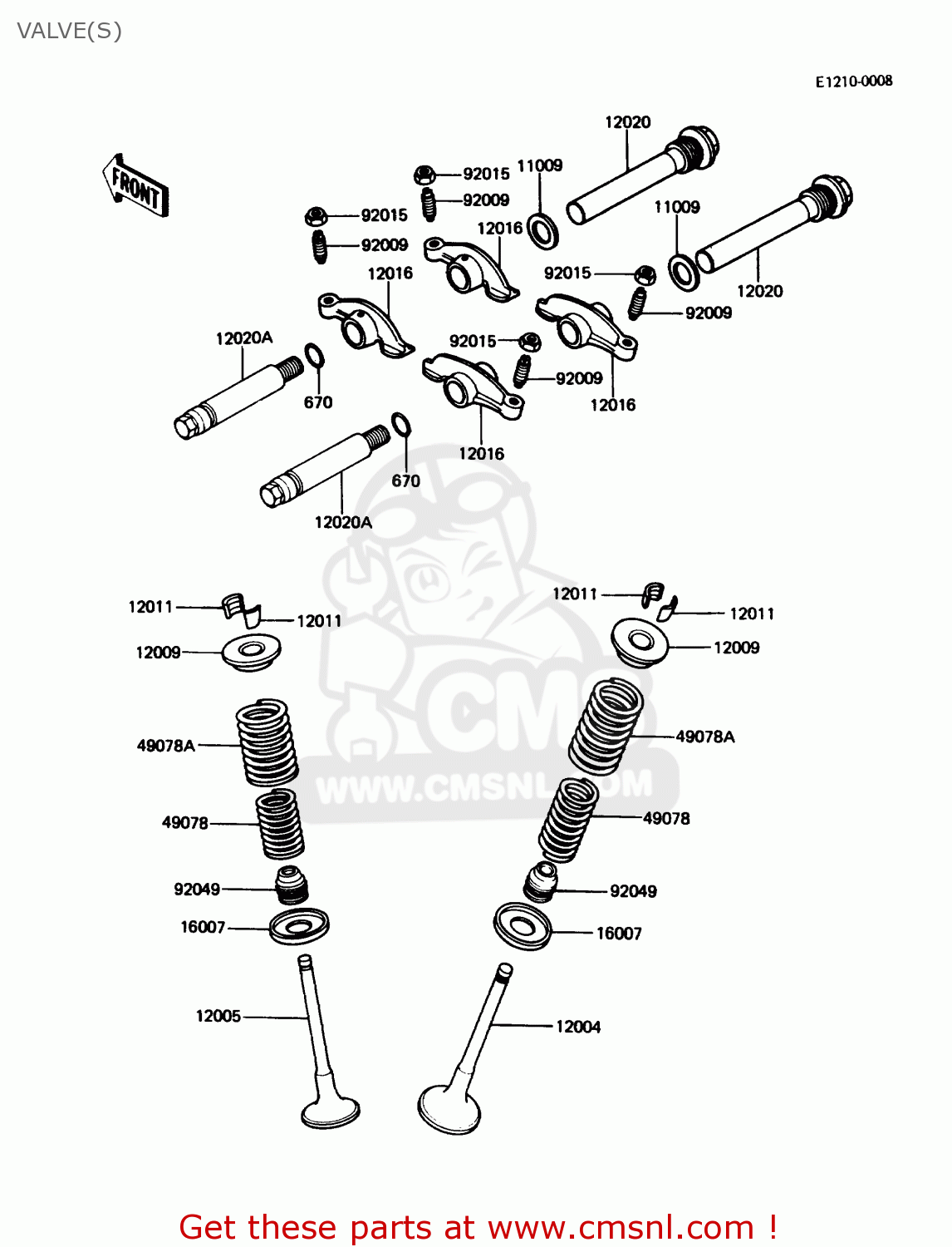VALVE(S) KZ305B3 LTD305 1988 USA CALIFORNIA