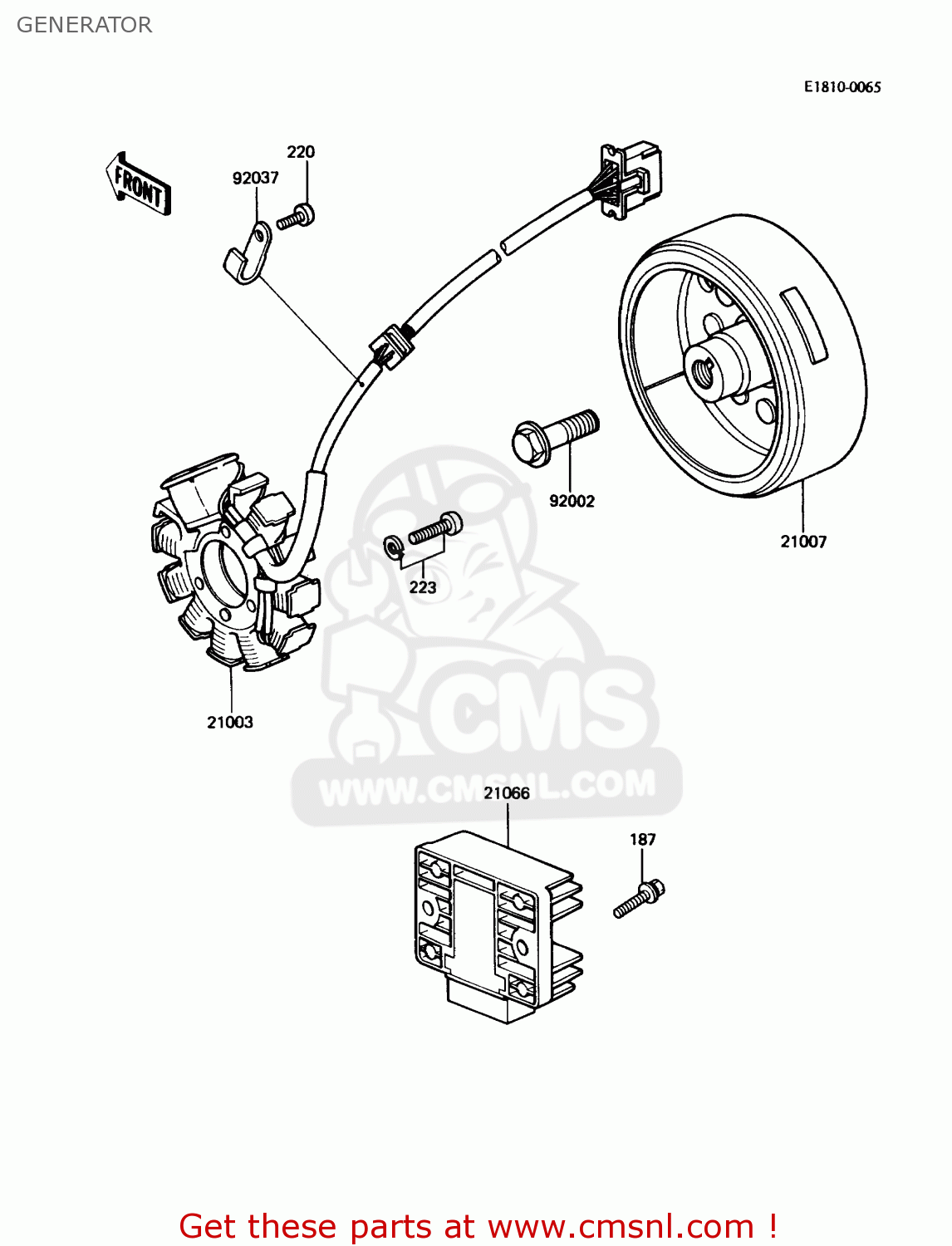 GENERATOR KZ305B3 LTD305 1988 USA CALIFORNIA