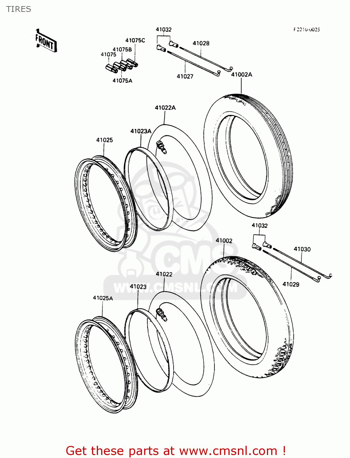 TIRES KZ305B3 LTD305 1988 USA CALIFORNIA