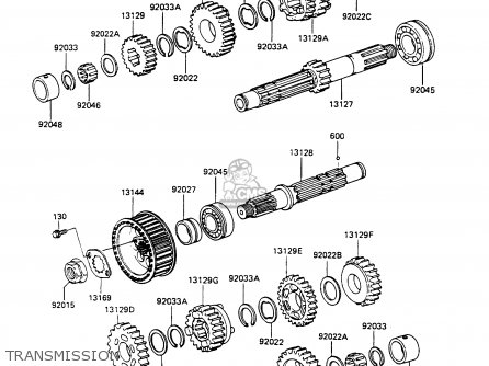 TRANSMISSION - KZ305B3 LTD305 1988 USA CALIFORNIA