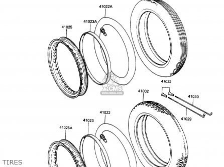 TIRES - KZ305B3 LTD305 1988 USA CALIFORNIA