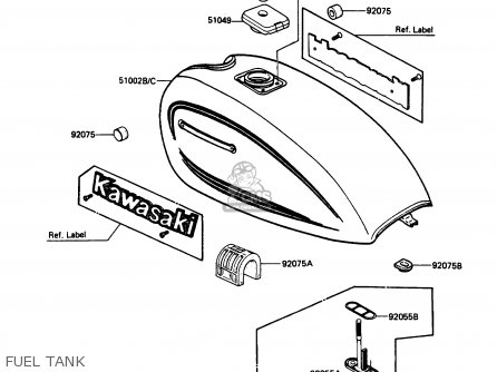 FUEL TANK - KZ305B3 LTD305 1988 USA CALIFORNIA