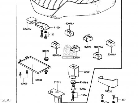 SEAT - KZ305B3 LTD305 1988 USA CALIFORNIA