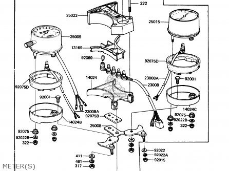 METER(S) - KZ305B3 LTD305 1988 USA CALIFORNIA