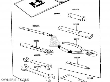 OWNER'S TOOLS - KZ305B3 LTD305 1988 USA CALIFORNIA