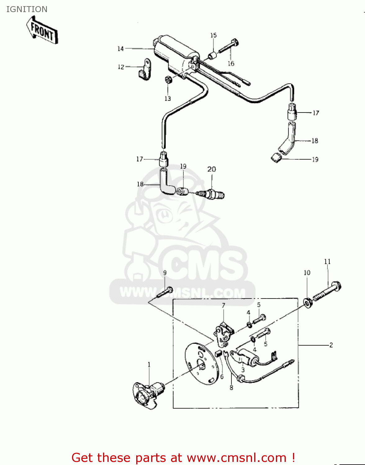 IGNITION KZ400A1 1977 USA / MPH
