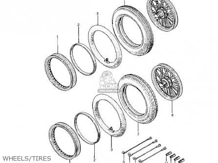 WHEELS/TIRES - KZ400A1 1977 USA / MPH
