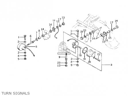 TURN SIGNALS - KZ400A1 1977 USA / MPH
