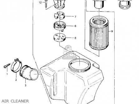 AIR CLEANER - KZ400A2 1978 USA / MPH