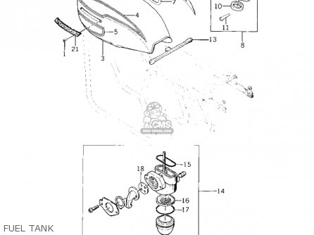 FUEL TANK - KZ400A2 1978 USA / MPH