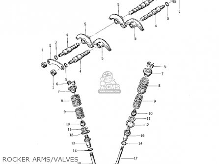 ROCKER ARMS/VALVES - KZ400A2 1978 USA / MPH
