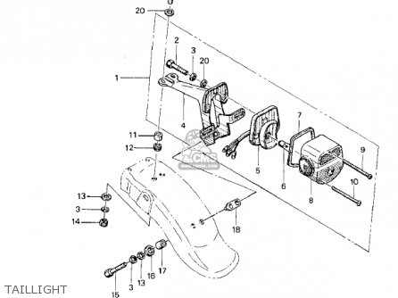 TAILLIGHT - KZ400A2 1978 USA / MPH