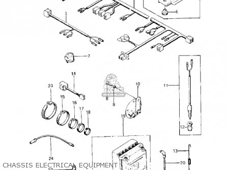 CHASSIS ELECTRICAL EQUIPMENT - KZ400A2 1978 USA / MPH
