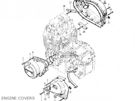 ENGINE COVERS - KZ400A2 1978 USA / MPH