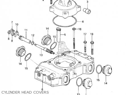 CYLINDER HEAD COVERS - KZ400B1 1978 CANADA