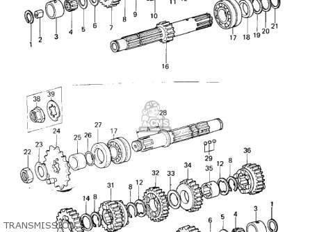 TRANSMISSION - KZ400B1 1978 CANADA
