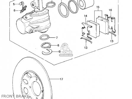 FRONT BRAKE - KZ400B1 1978 CANADA