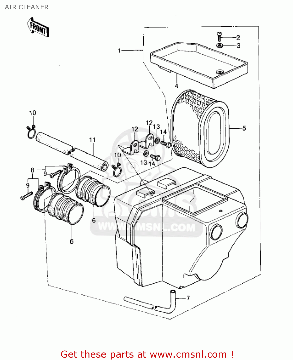 AIR CLEANER KZ400B2 1979 CANADA