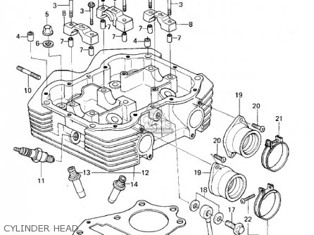 CYLINDER HEAD - KZ400B2 1979 CANADA