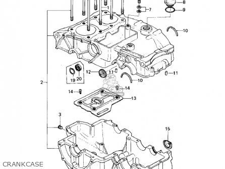 CRANKCASE - KZ400B2 1979 CANADA