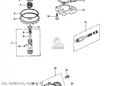 OIL PUMP/OIL FILTER - KZ400B2 1979 CANADA