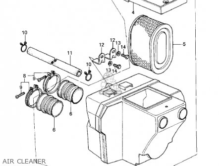 AIR CLEANER - KZ400B2 1979 CANADA