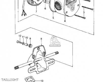 TAILLIGHT - KZ400B2 1979 CANADA