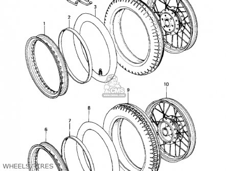 WHEELS/TIRES - KZ400B2 1979 CANADA