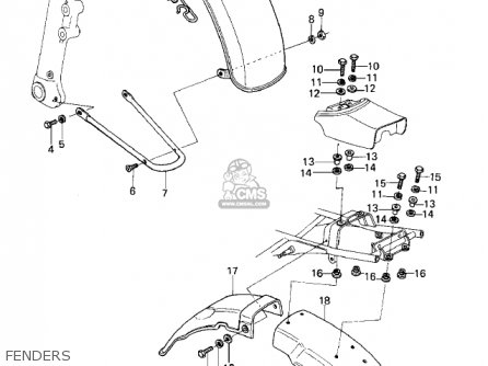 FENDERS - KZ400B2 1979 CANADA