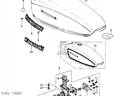 FUEL TANK - KZ400B2 1979 CANADA