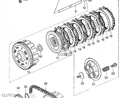 CLUTCH - KZ400B2 1979 CANADA