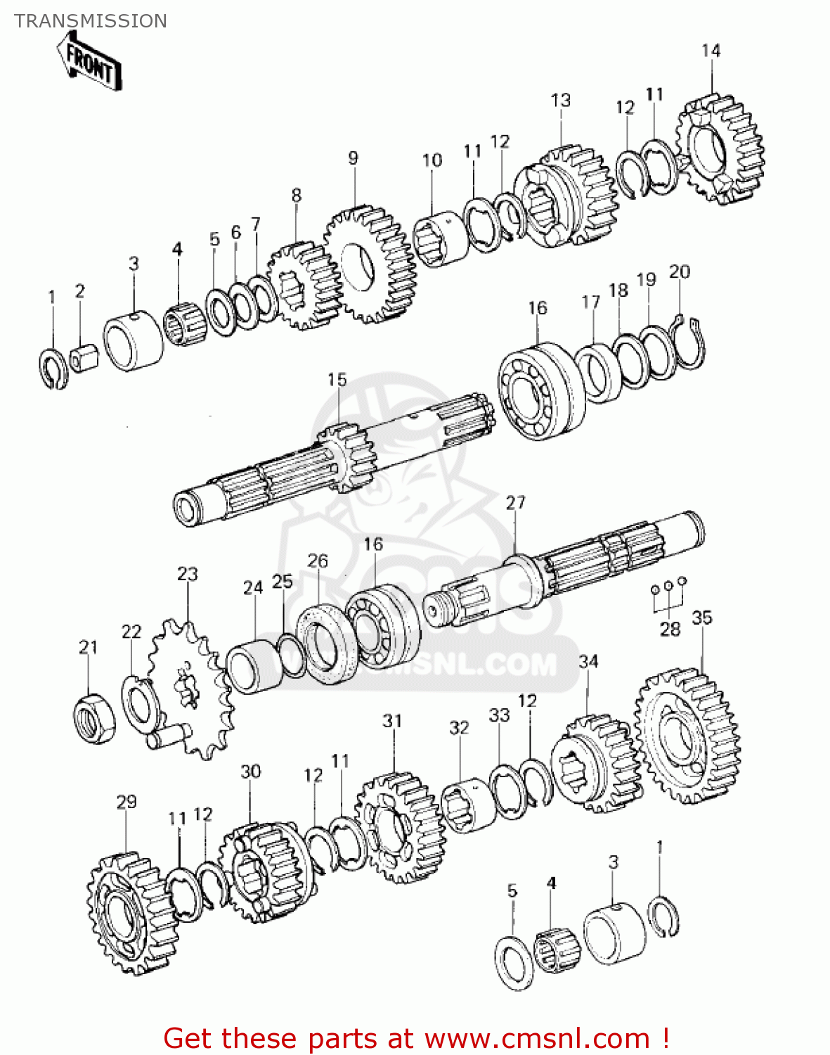 TRANSMISSION KZ400C1 1978 UNITED KINGDOM