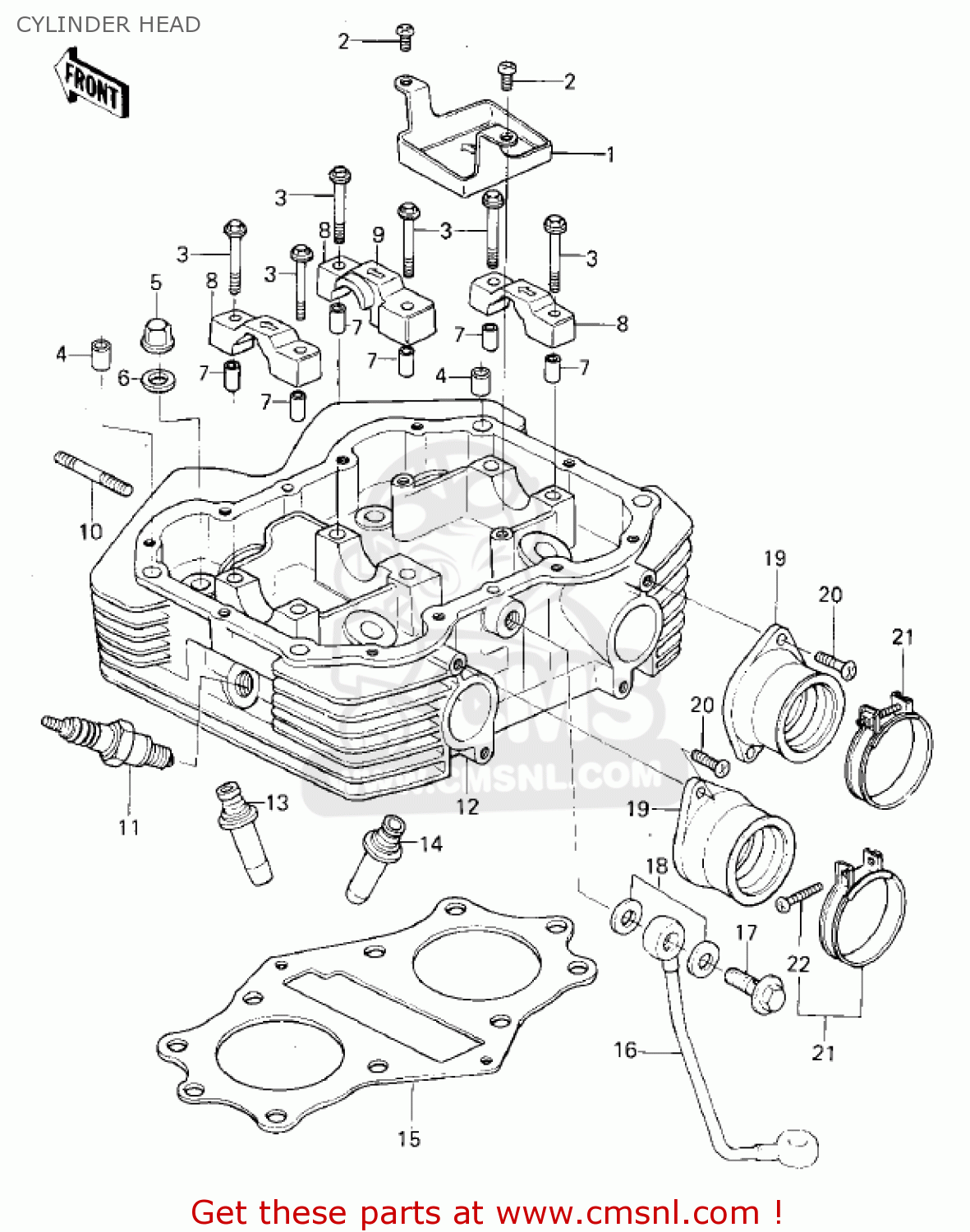 CYLINDER HEAD KZ400C1 1978 UNITED KINGDOM