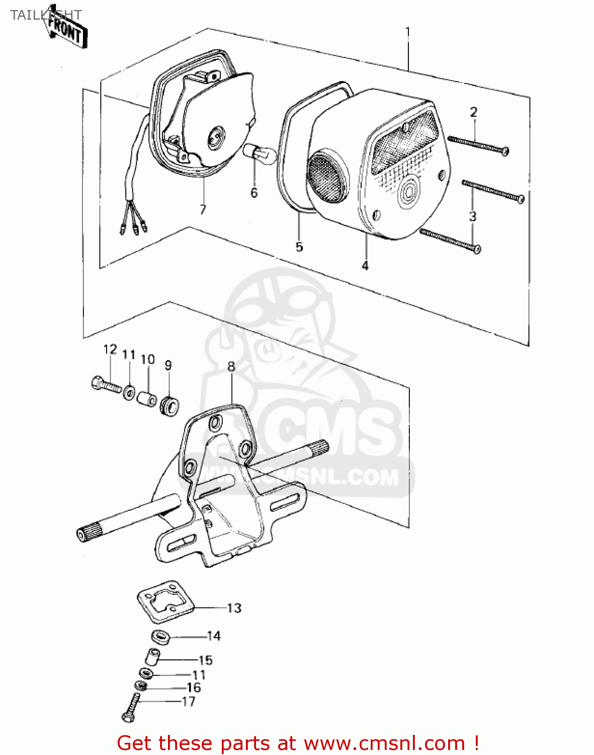 TAILLIGHT KZ400C1 1978 UNITED KINGDOM