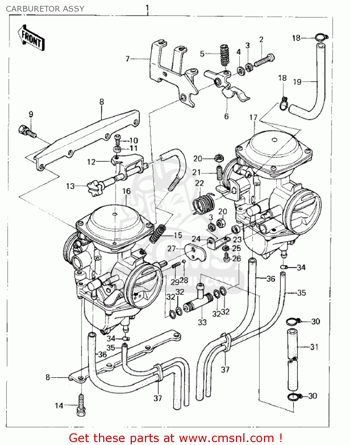 CARBURETOR ASSY KZ400C1 1978 UNITED KINGDOM