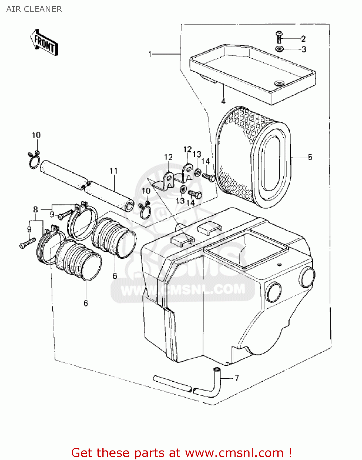 AIR CLEANER KZ400C1 1978 UNITED KINGDOM