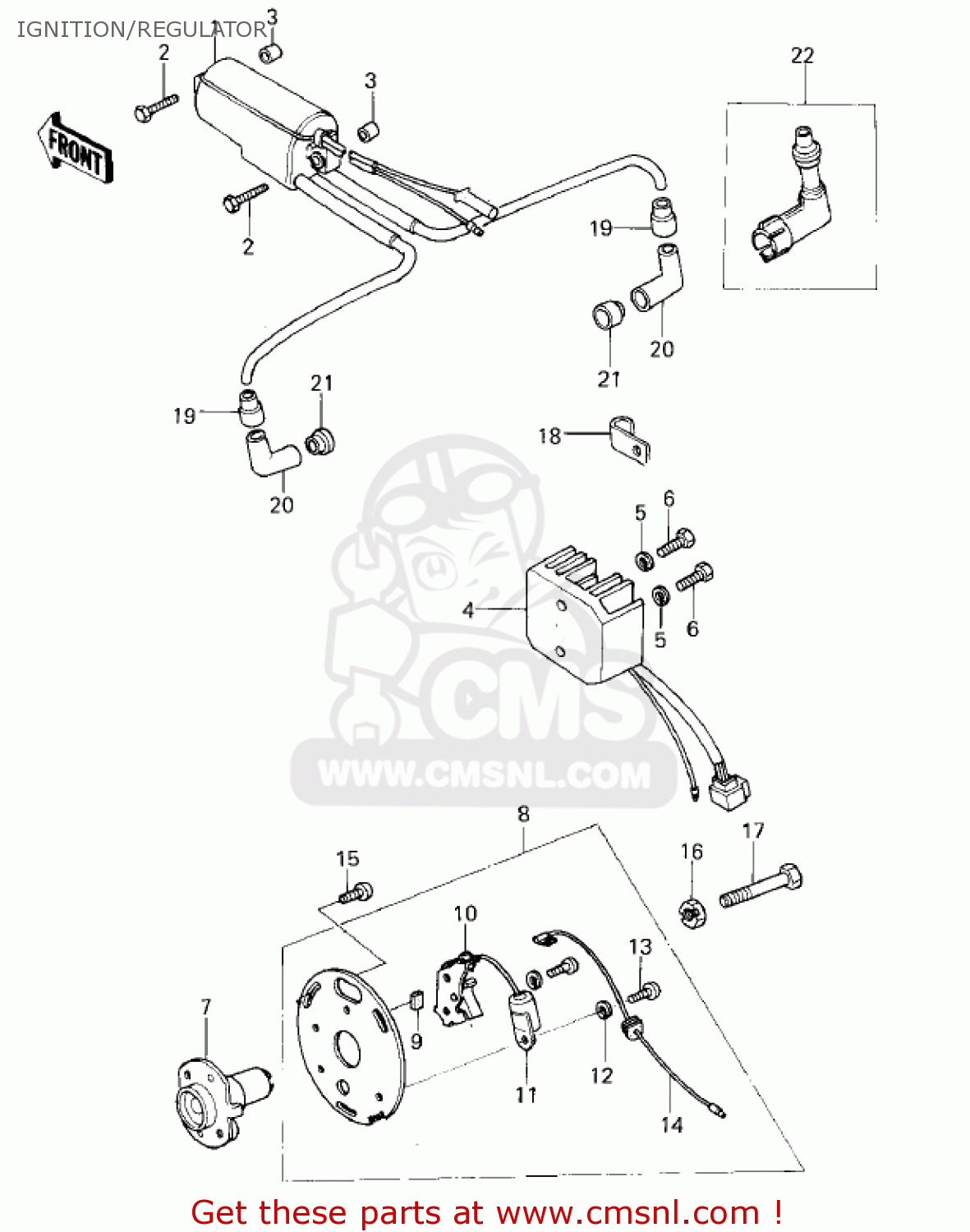 IGNITION/REGULATOR KZ400C1 1978 UNITED KINGDOM