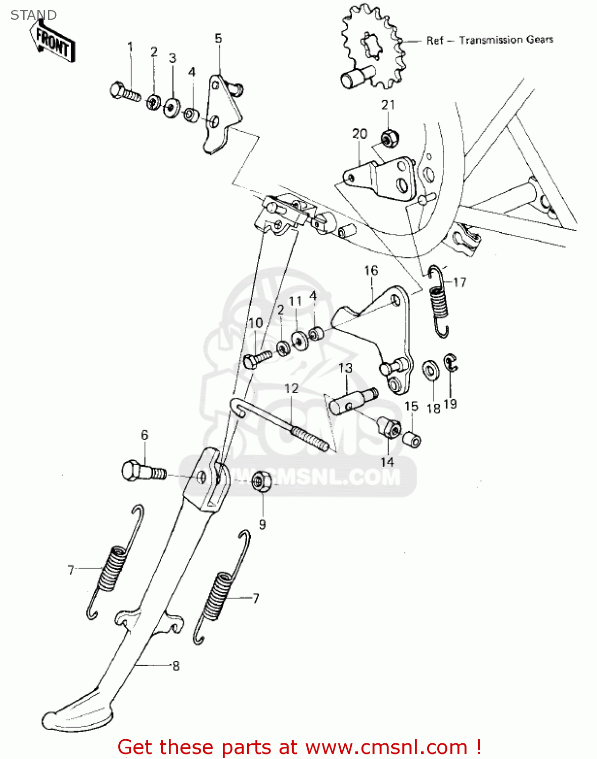 STAND KZ400C1 1978 UNITED KINGDOM
