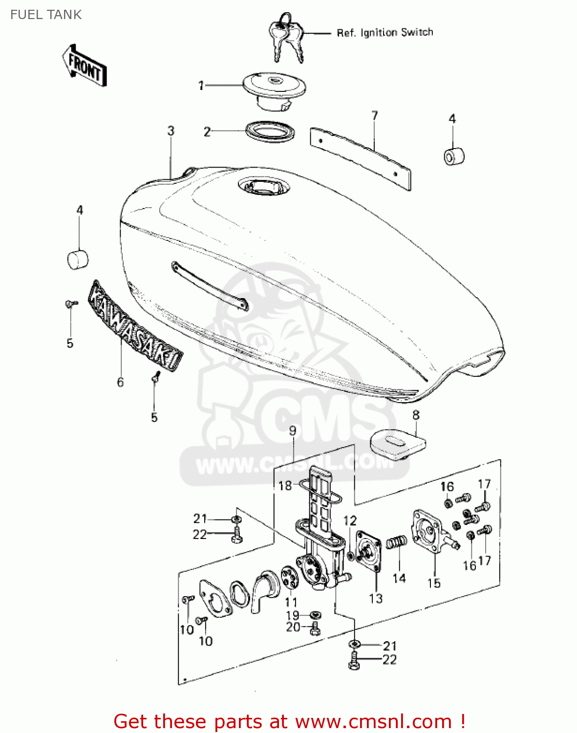 FUEL TANK KZ400C1 1978 UNITED KINGDOM