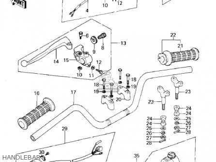 HANDLEBAR - KZ400C1 1978 UNITED KINGDOM