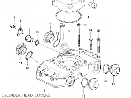 CYLINDER HEAD COVERS - KZ400C1 1978 UNITED KINGDOM