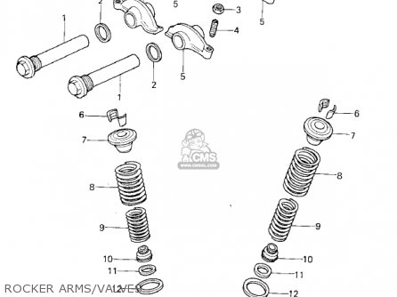 ROCKER ARMS/VALVES - KZ400C1 1978 UNITED KINGDOM