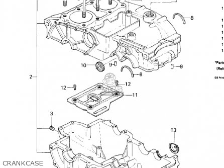 CRANKCASE - KZ400C1 1978 UNITED KINGDOM