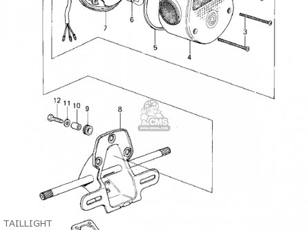 TAILLIGHT - KZ400C1 1978 UNITED KINGDOM