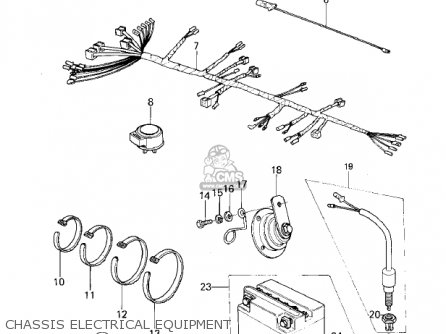 CHASSIS ELECTRICAL EQUIPMENT - KZ400C1 1978 UNITED KINGDOM