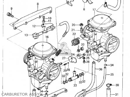 CARBURETOR ASSY - KZ400C1 1978 UNITED KINGDOM